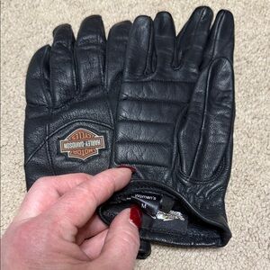 Harley-Davidson Black Leather Women's Gloves